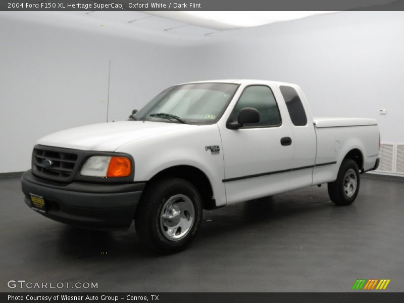 Oxford White / Dark Flint 2004 Ford F150 XL Heritage SuperCab