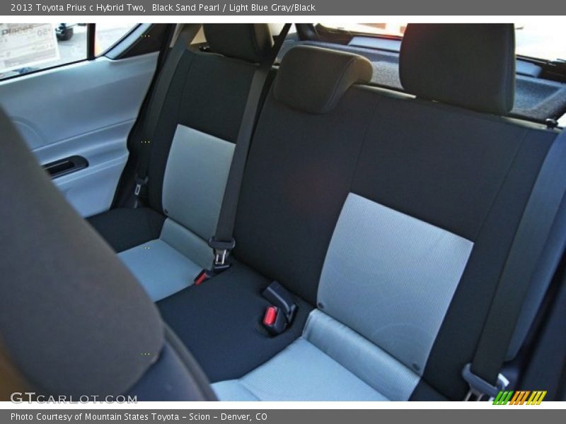 Black Sand Pearl / Light Blue Gray/Black 2013 Toyota Prius c Hybrid Two
