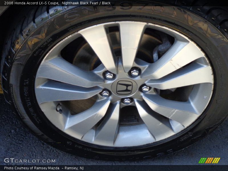 Nighthawk Black Pearl / Black 2008 Honda Accord LX-S Coupe