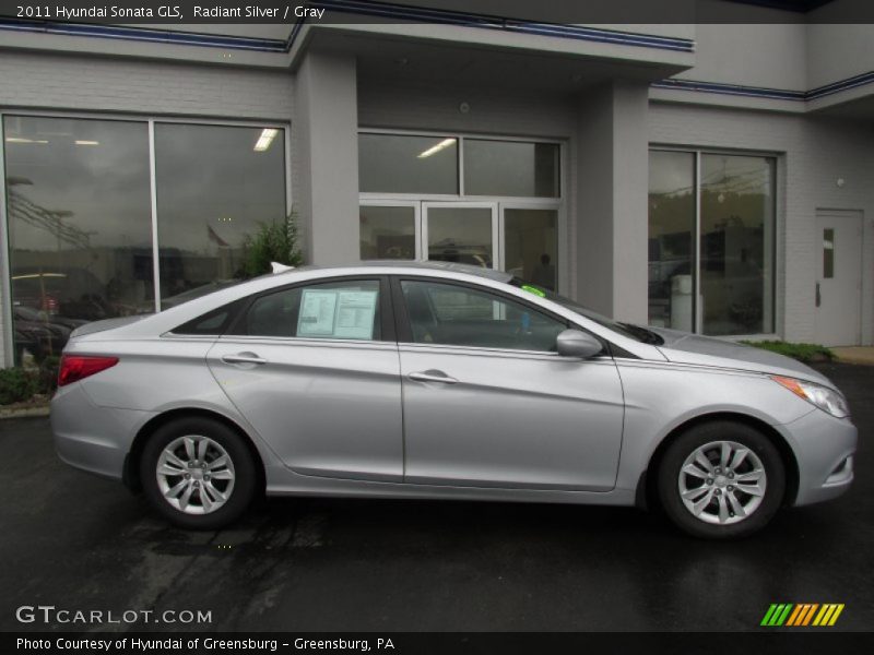 Radiant Silver / Gray 2011 Hyundai Sonata GLS