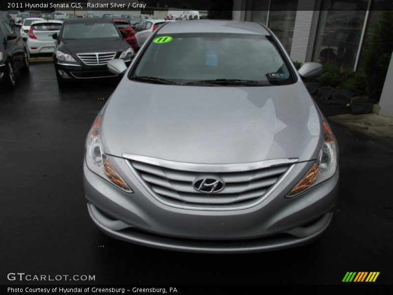 Radiant Silver / Gray 2011 Hyundai Sonata GLS