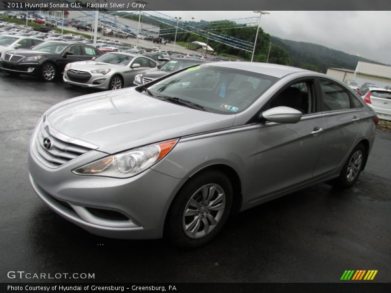 Radiant Silver / Gray 2011 Hyundai Sonata GLS