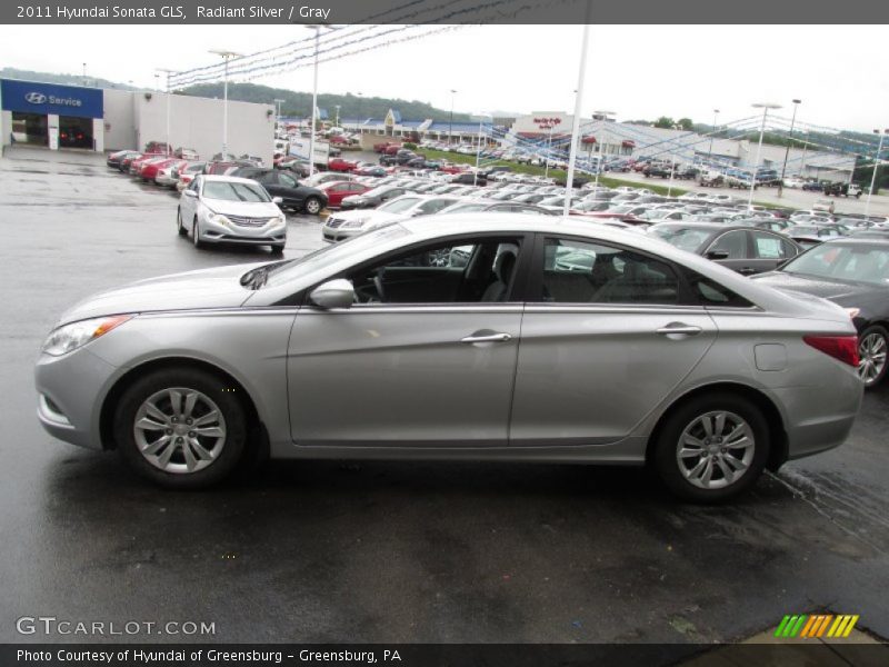 Radiant Silver / Gray 2011 Hyundai Sonata GLS