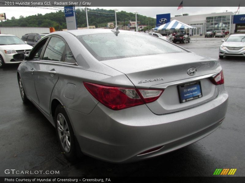 Radiant Silver / Gray 2011 Hyundai Sonata GLS