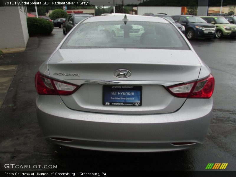 Radiant Silver / Gray 2011 Hyundai Sonata GLS