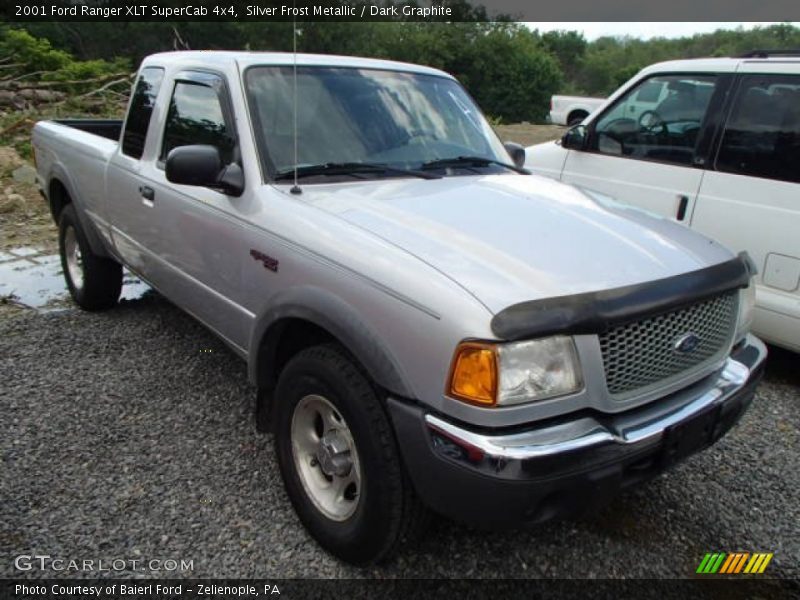 Silver Frost Metallic / Dark Graphite 2001 Ford Ranger XLT SuperCab 4x4