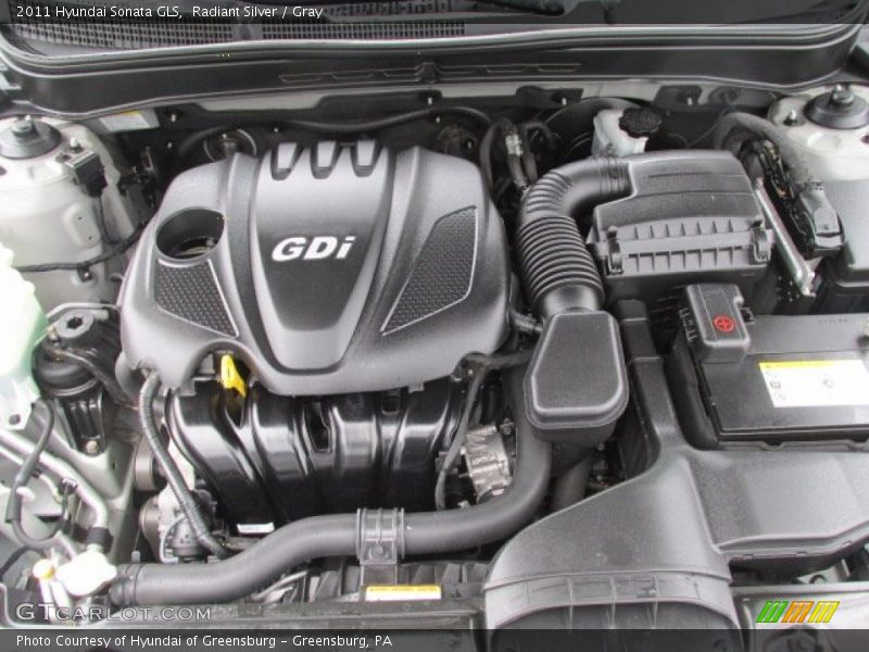 Radiant Silver / Gray 2011 Hyundai Sonata GLS