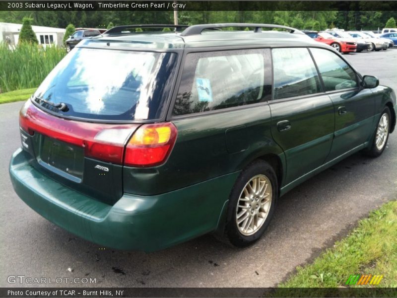 Timberline Green Pearl / Gray 2003 Subaru Legacy L Wagon