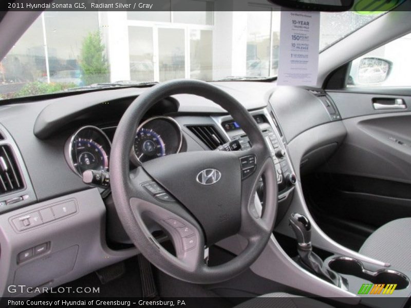 Radiant Silver / Gray 2011 Hyundai Sonata GLS