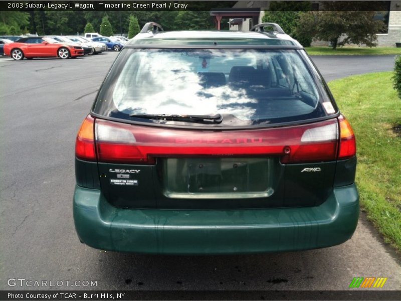 Timberline Green Pearl / Gray 2003 Subaru Legacy L Wagon