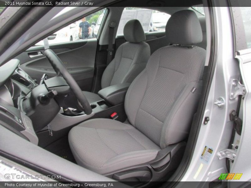 Radiant Silver / Gray 2011 Hyundai Sonata GLS