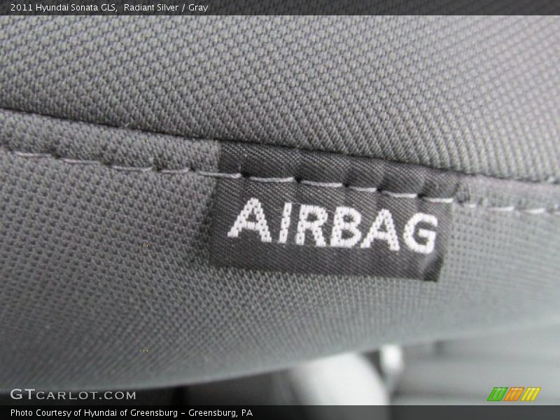 Radiant Silver / Gray 2011 Hyundai Sonata GLS