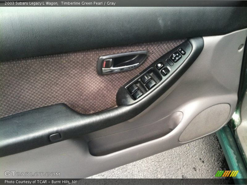 Timberline Green Pearl / Gray 2003 Subaru Legacy L Wagon