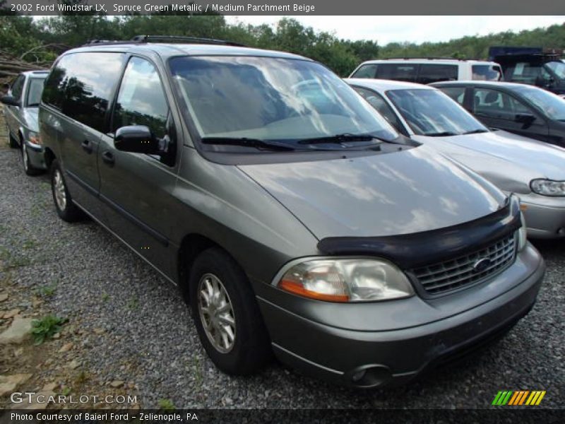 Spruce Green Metallic / Medium Parchment Beige 2002 Ford Windstar LX