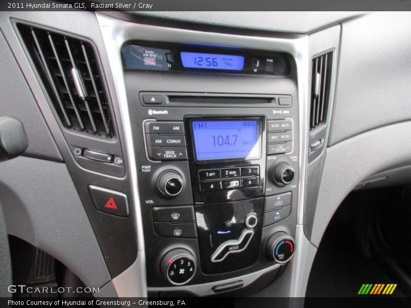 Radiant Silver / Gray 2011 Hyundai Sonata GLS