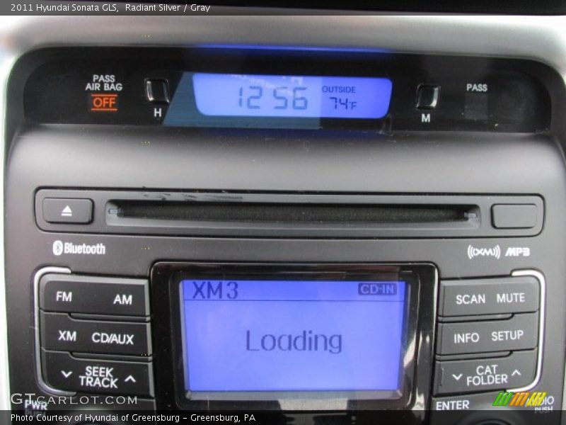 Radiant Silver / Gray 2011 Hyundai Sonata GLS