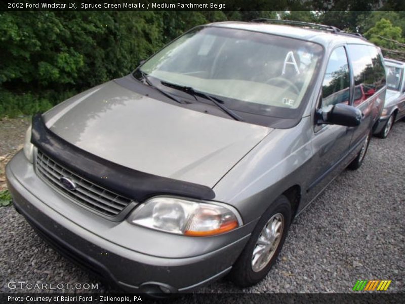 Spruce Green Metallic / Medium Parchment Beige 2002 Ford Windstar LX