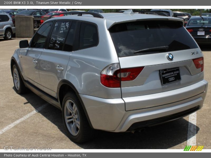 Titanium Silver Metallic / Grey 2006 BMW X3 3.0i