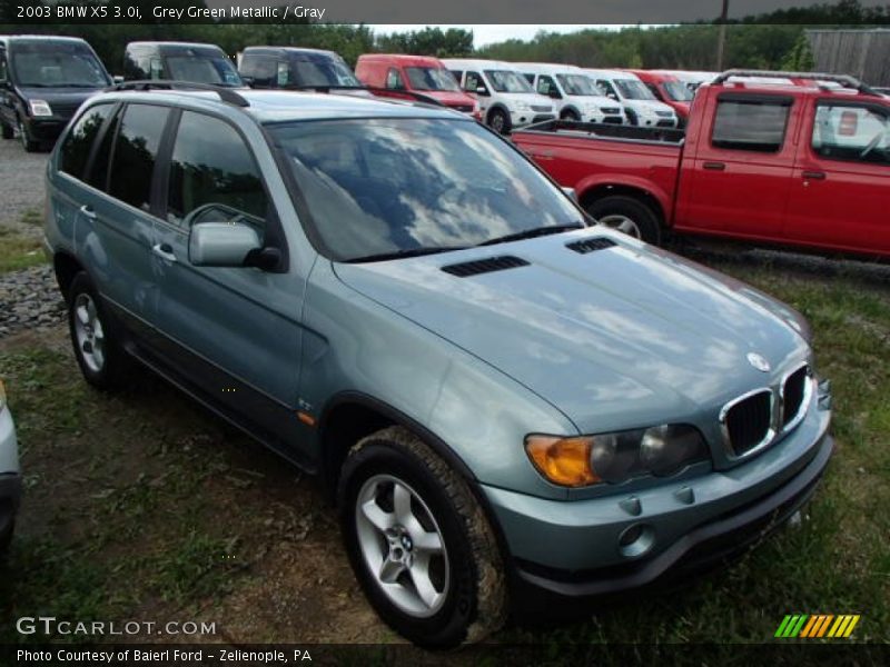 Grey Green Metallic / Gray 2003 BMW X5 3.0i