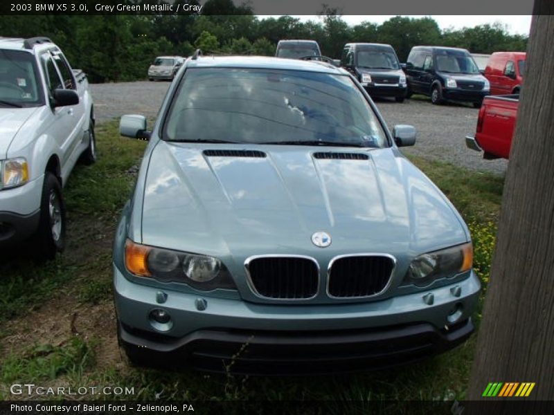 Grey Green Metallic / Gray 2003 BMW X5 3.0i