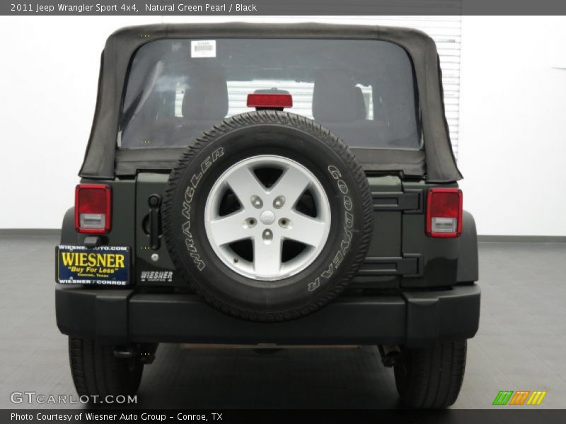Natural Green Pearl / Black 2011 Jeep Wrangler Sport 4x4