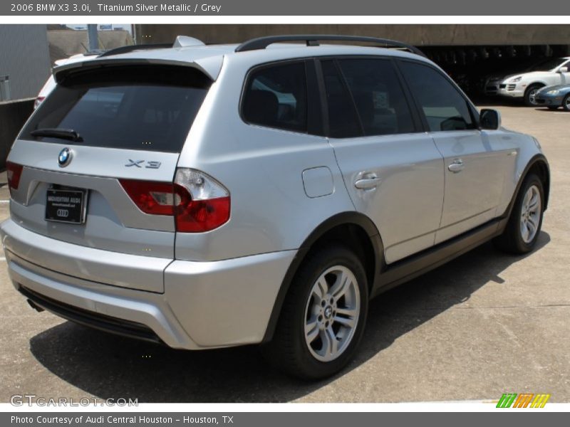 Titanium Silver Metallic / Grey 2006 BMW X3 3.0i
