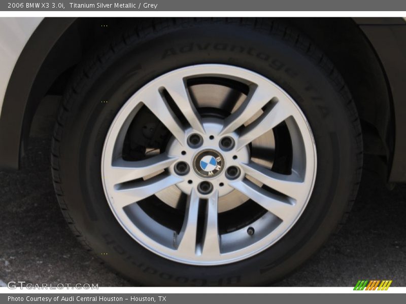 Titanium Silver Metallic / Grey 2006 BMW X3 3.0i
