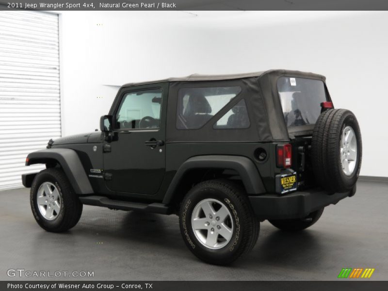 Natural Green Pearl / Black 2011 Jeep Wrangler Sport 4x4