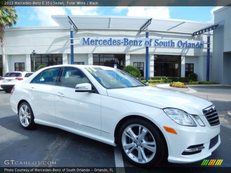 Polar White / Black 2013 Mercedes-Benz E 350 Sedan