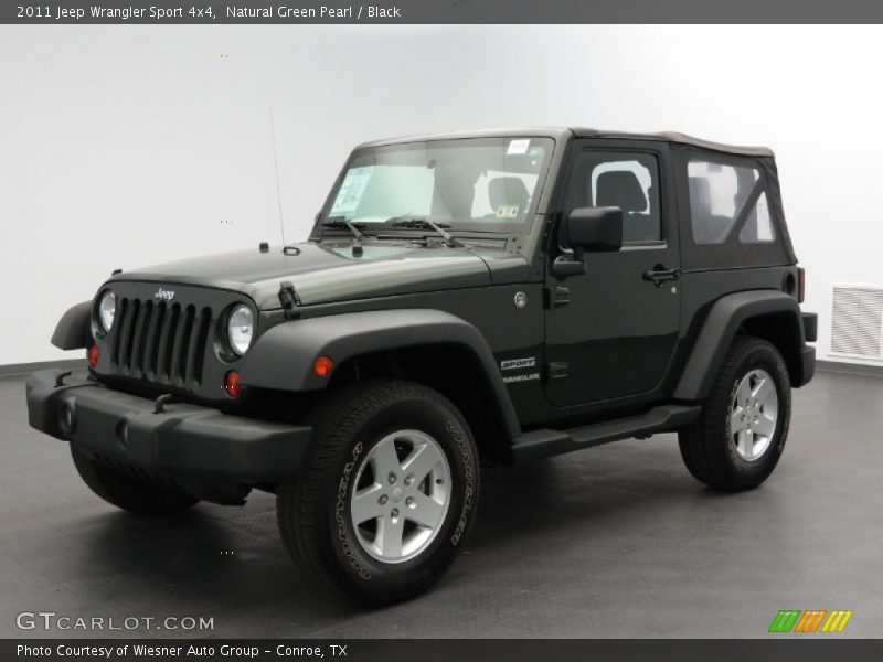 Natural Green Pearl / Black 2011 Jeep Wrangler Sport 4x4