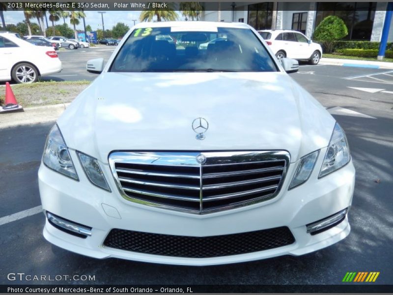 Polar White / Black 2013 Mercedes-Benz E 350 Sedan