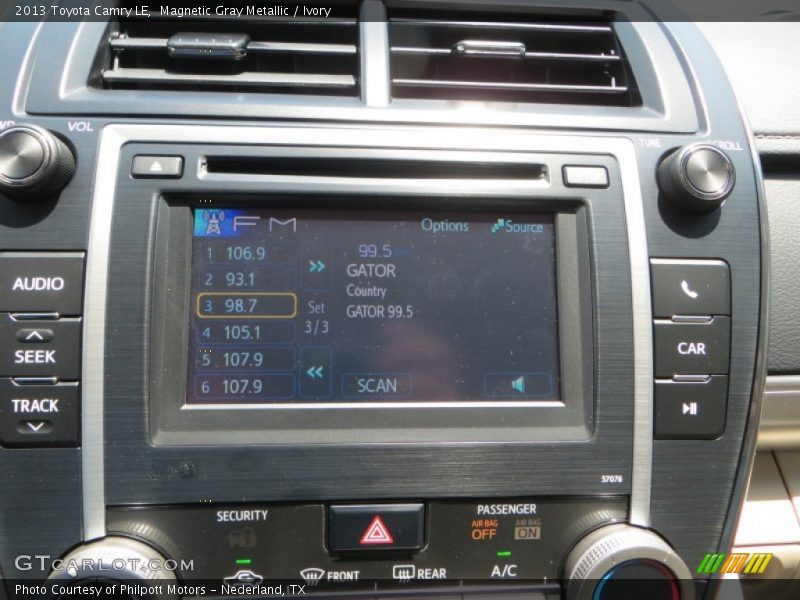 Magnetic Gray Metallic / Ivory 2013 Toyota Camry LE