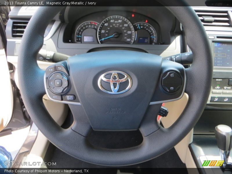 Magnetic Gray Metallic / Ivory 2013 Toyota Camry LE
