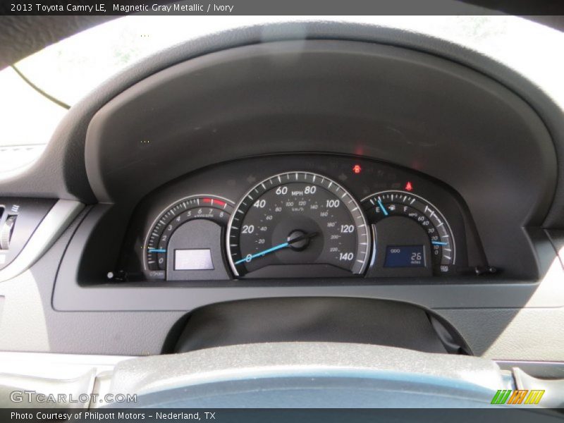 Magnetic Gray Metallic / Ivory 2013 Toyota Camry LE