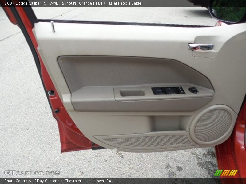 Sunburst Orange Pearl / Pastel Pebble Beige 2007 Dodge Caliber R/T AWD