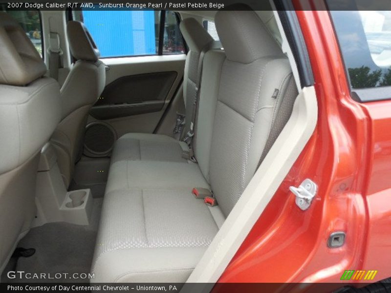 Sunburst Orange Pearl / Pastel Pebble Beige 2007 Dodge Caliber R/T AWD