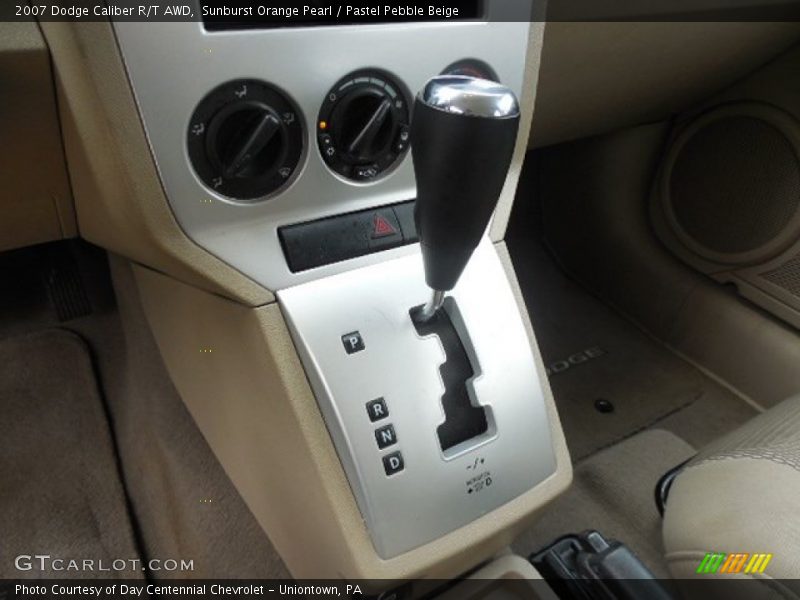 Sunburst Orange Pearl / Pastel Pebble Beige 2007 Dodge Caliber R/T AWD