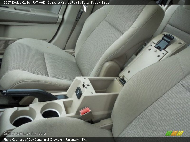 Sunburst Orange Pearl / Pastel Pebble Beige 2007 Dodge Caliber R/T AWD
