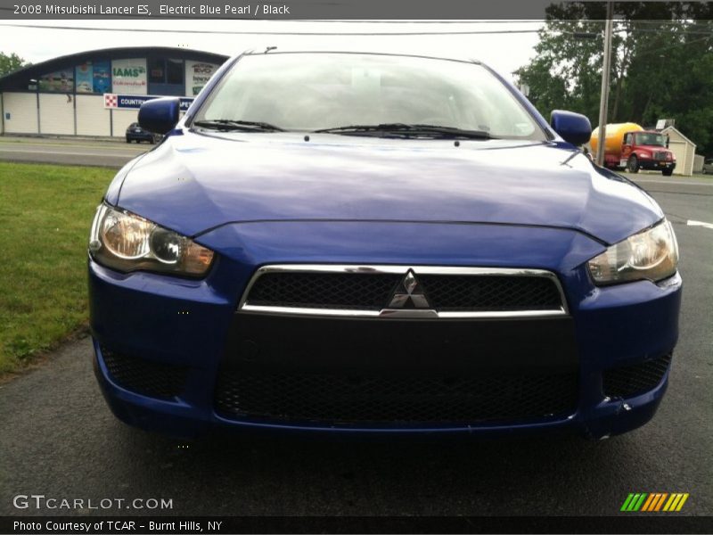 Electric Blue Pearl / Black 2008 Mitsubishi Lancer ES