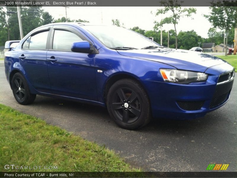 Electric Blue Pearl / Black 2008 Mitsubishi Lancer ES