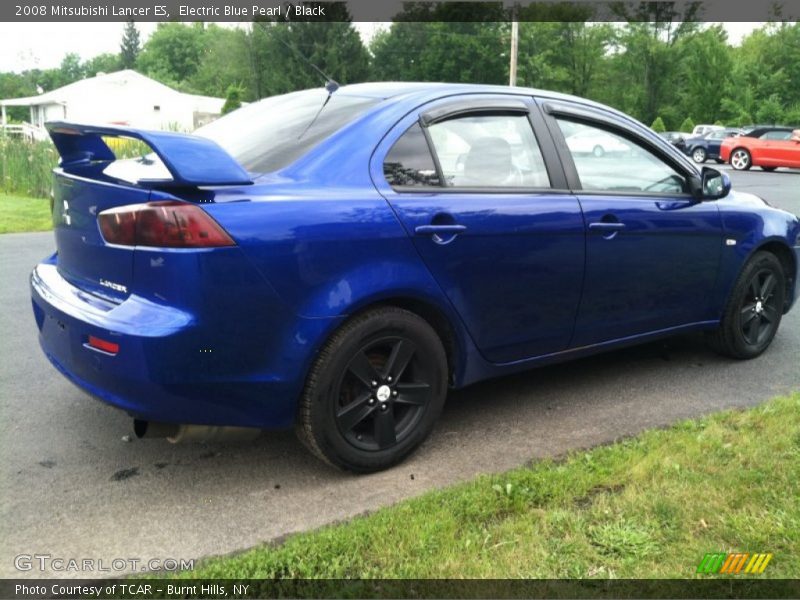 Electric Blue Pearl / Black 2008 Mitsubishi Lancer ES