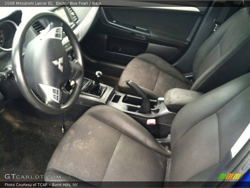 Electric Blue Pearl / Black 2008 Mitsubishi Lancer ES