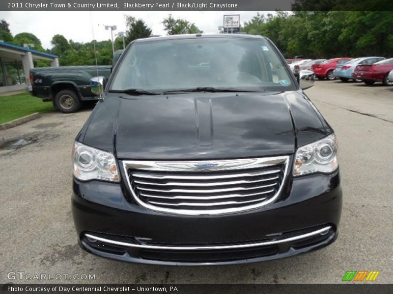 Blackberry Pearl / Black/Light Graystone 2011 Chrysler Town & Country Limited