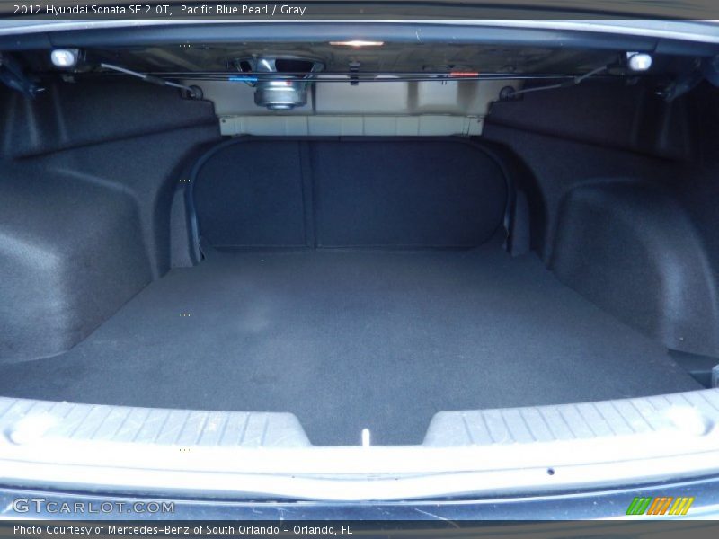 Pacific Blue Pearl / Gray 2012 Hyundai Sonata SE 2.0T