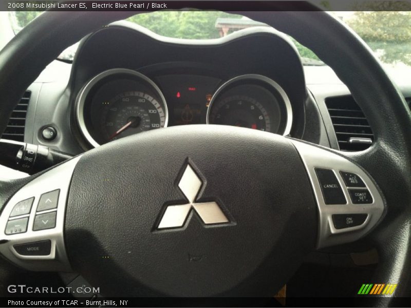 Electric Blue Pearl / Black 2008 Mitsubishi Lancer ES