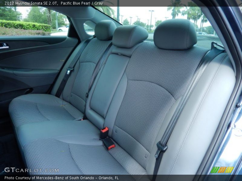 Pacific Blue Pearl / Gray 2012 Hyundai Sonata SE 2.0T