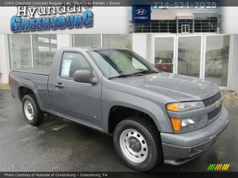 Dark Gray Metallic / Ebony 2009 Chevrolet Colorado Regular Cab