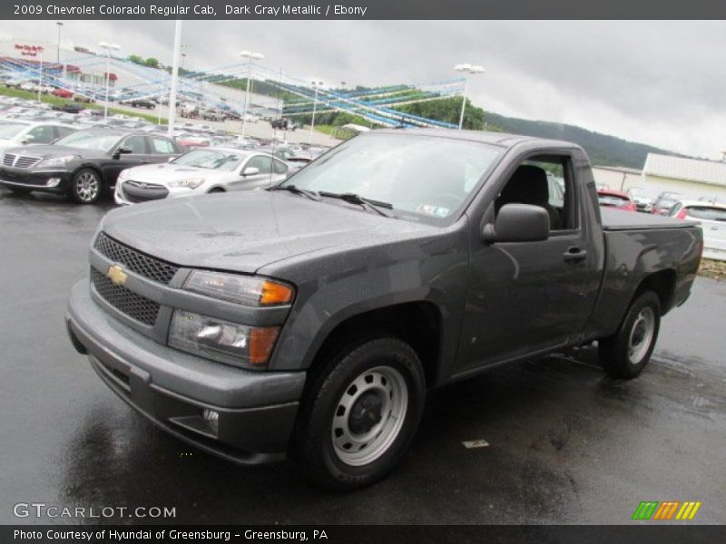 Dark Gray Metallic / Ebony 2009 Chevrolet Colorado Regular Cab