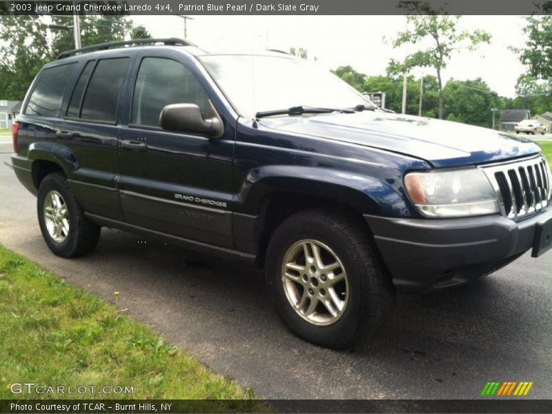 Patriot Blue Pearl / Dark Slate Gray 2003 Jeep Grand Cherokee Laredo 4x4