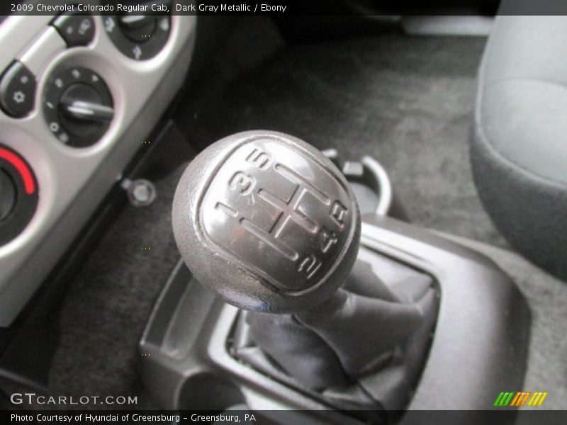 Dark Gray Metallic / Ebony 2009 Chevrolet Colorado Regular Cab